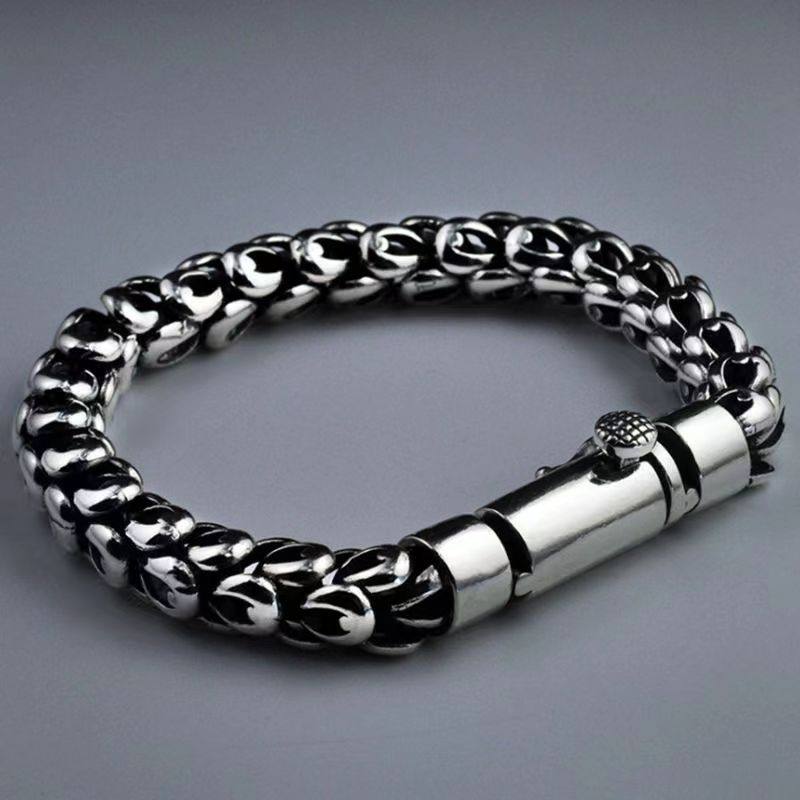 新品复古霸气龙鳞片手链时尚风潮流腕饰男士个性礼物手工