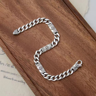 新品新款方形金刚杵手链新中式大气个性古风朋克古巴手链