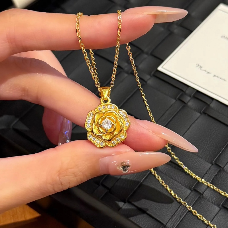镀S925银新款奥黛丽玫瑰戒指女复
