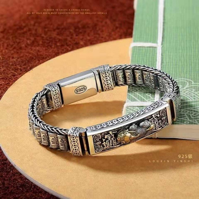 国潮加宽霸气百搭男款貔貅路路通