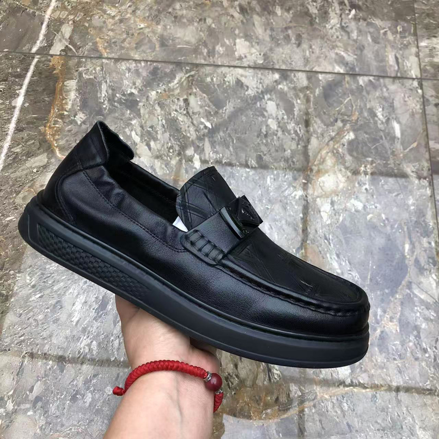 单层真皮男鞋春季一脚蹬懒人乐福鞋商务休闲软底百搭舒适豆豆鞋男,流行男鞋,乐福鞋（豆豆鞋）,淘宝优惠券,粉丝福利购,淘宝优惠卷