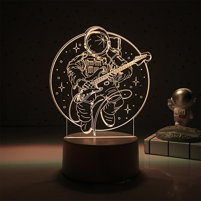 科幻宇航员太空人周边立牌小夜灯