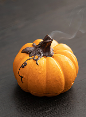 【顶呱呱】南瓜 香薰炉沉香檀香家用室内陶瓷香炉婚庆摆件家居