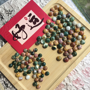 Jasper天眼鱼子纹迷你小戒面 海洋碧玉Ocean Sweet裸石 小众宝藏