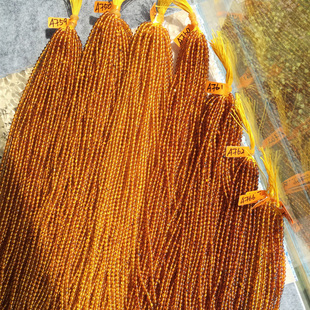 Sweet半成品 天然俄料琥珀金珀金棕花珀 微黑杂 福利回馈价 4mm+