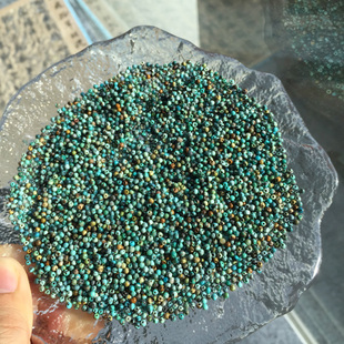 Sweet裸石 久违的绿松石散珠小米珠来咯DIY 原矿无忧化湖北松 2mm