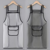 防水防油新款 爆款 网红家用厨房女TPU工作服杀鱼围裙定制耐脏防污