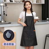 工作日式 广告围裙logo印字家用厨房韩版 时尚 家务防水防油园艺条纹
