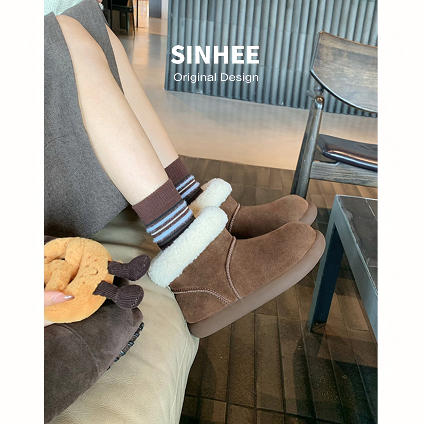 真皮雪地靴女款冬季新款