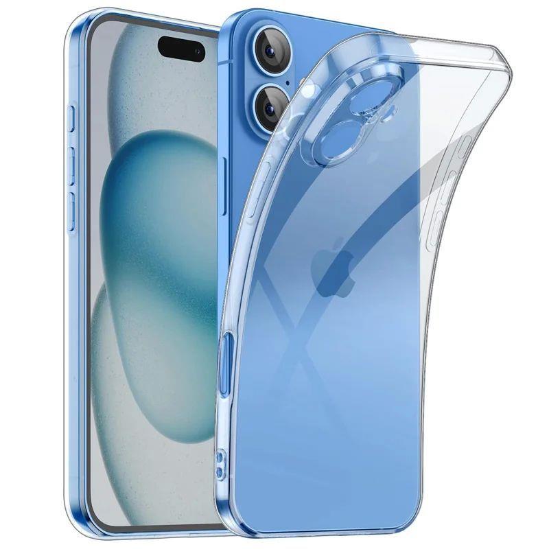 Ultra Thin Silicone Clear Case For iPhone 16 15 14 Plus Phon