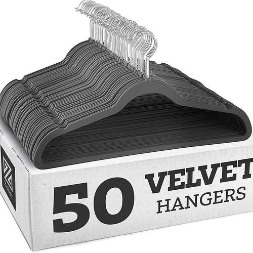 Non slip velvet clothes hanger dress Coat Hanger holder rack