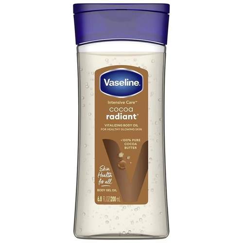vaseline cocoa radiant cocoa butter body oil glow cream200ml