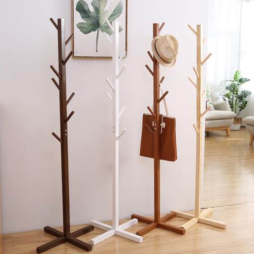 Coat Rack Tree Stand Clothes Holder Hat Hanger Wood木衣帽架
