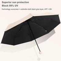 Mini Pocket Umbrella Women UV Small Umbrellas 260g Rain Wome