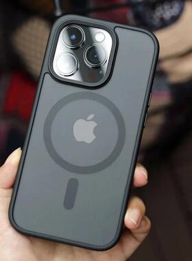 Translucent Original Case For适用苹果17ProMax手机壳iPhone16 15Plus 磁吸Magnetic Case mobile case 143