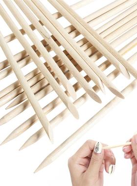Wood Nail Sticks Cuticle Pusher Remover Manicure Pedicur美甲