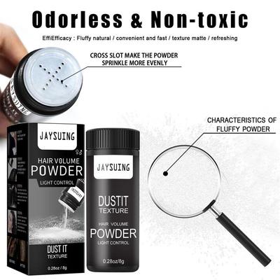 Hair fluffy, texture volume powder oil head, styling control