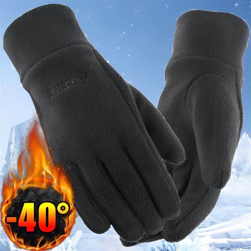 Winter Gloves Men Cycling Bike Women Thermal Fleece Cold Res