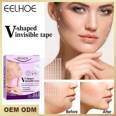 60patches Invisible Thin Face Stickers Face Contours Lift Up