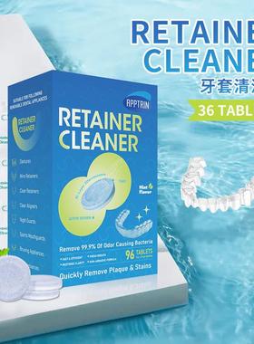 Retainer Cleaner Denture cleaning tablet 牙套清洁片假牙清洗