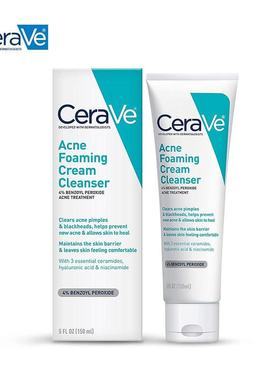 CeraVe Acne Foaming Cream Cleanser Acne Treatment Face Wash