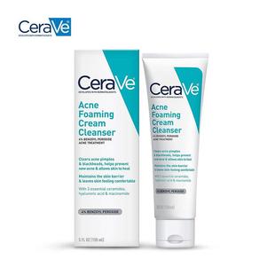 CeraVe Acne Foaming Cream Cleanser Acne Treatment Face Wash