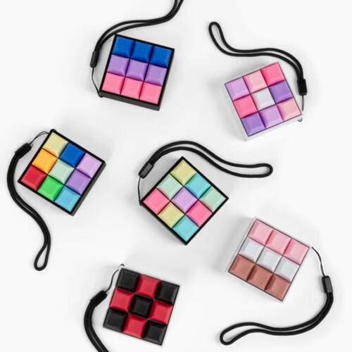 Decompression artifact button keychain pendant keyboard9键盘 - 封面