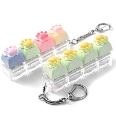 Button Keycap fidget Keychain Keyboard clicker fidget toy