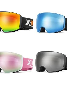Ski Goggles Snow Glasses Men UV400 Anti-fog Coatings Snowmob