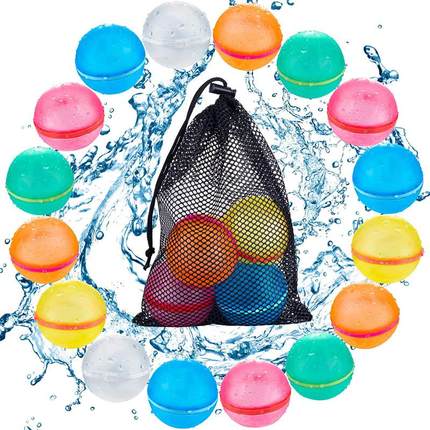 6 /12 /24 PCS Splash Balls Reusable Water Balloons Bombs