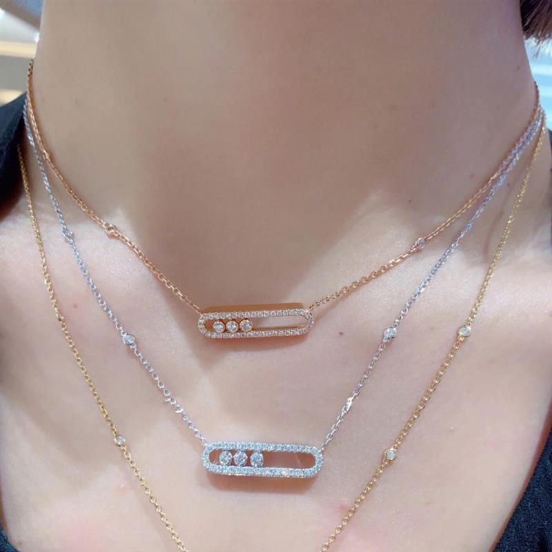 925 Sterling Silver Women's Fashion Necklace.baby M