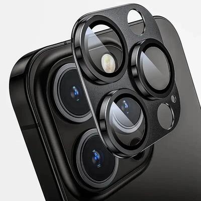 Metal Camera Protector For 适用iPhone16ProMax 15Plus 14 13 12 Pro  Back Lens Glass Protect Cap