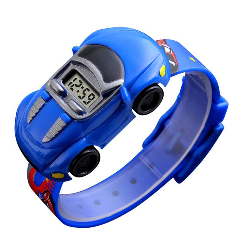 Cartoon Car Children Watch Toy for Boy Baby Fashion Electron-封面