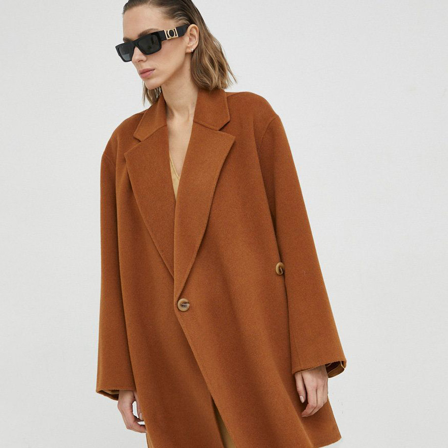 island113折扣正品By Malene Birger Ayvia羊毛大衣春款外套