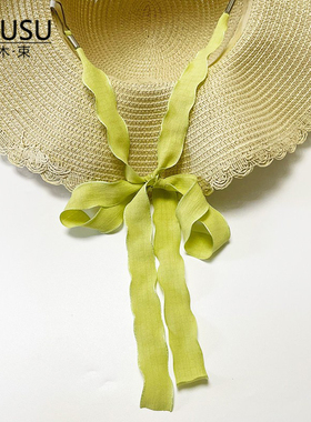 2026新加长加宽防风绳帽子专用绳太阳帽草帽渔夫帽绑带仙气飘带子