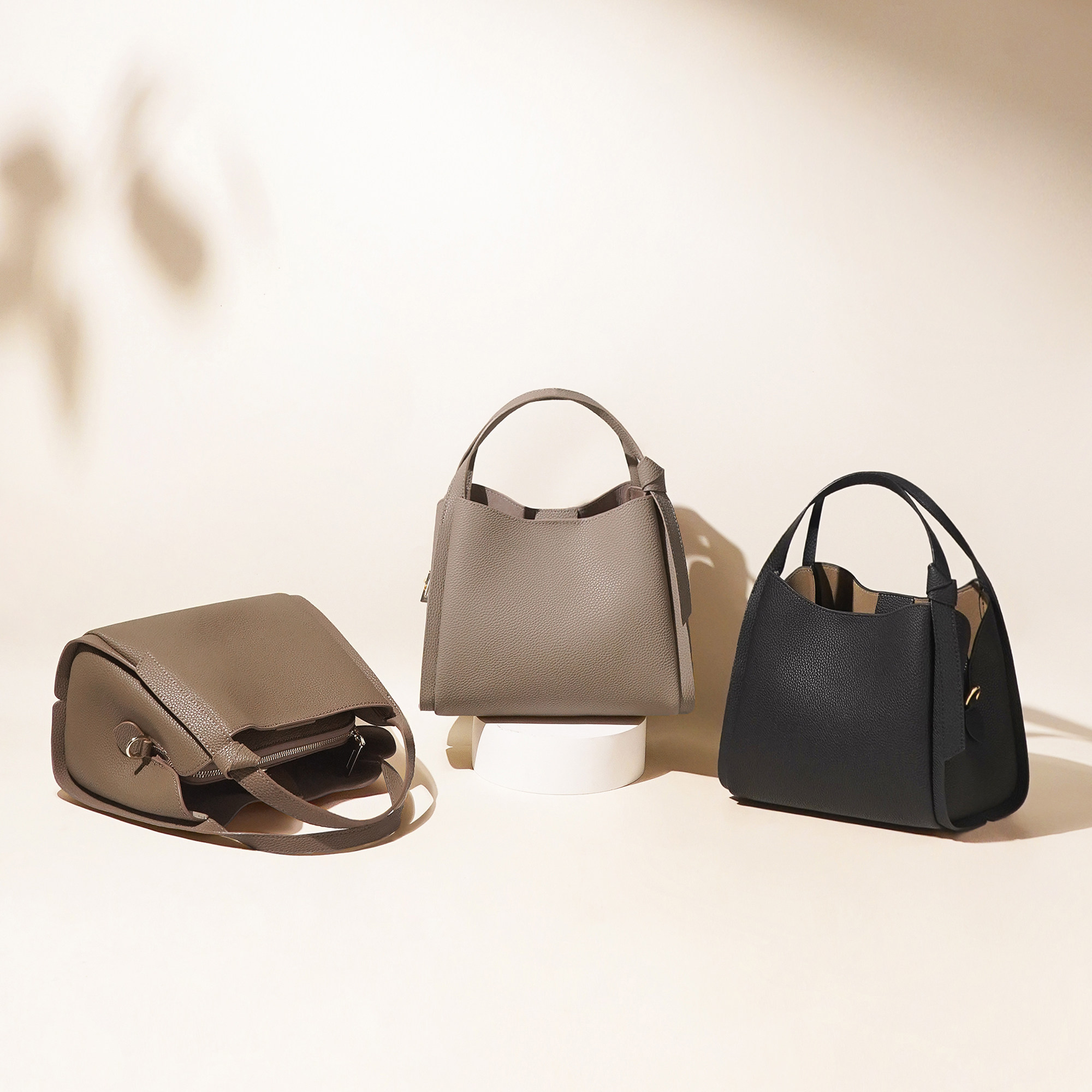 菜篮子包牛皮包包女士女包简约通勤大容量手提单肩斜挎包2025新款,箱包皮具/热销女包/男包,水桶包,淘宝优惠券,粉丝福利购,淘宝优惠卷