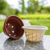 Пластиковый прозрачный цветочный горшок, орхидея, хорошо впитывает воду