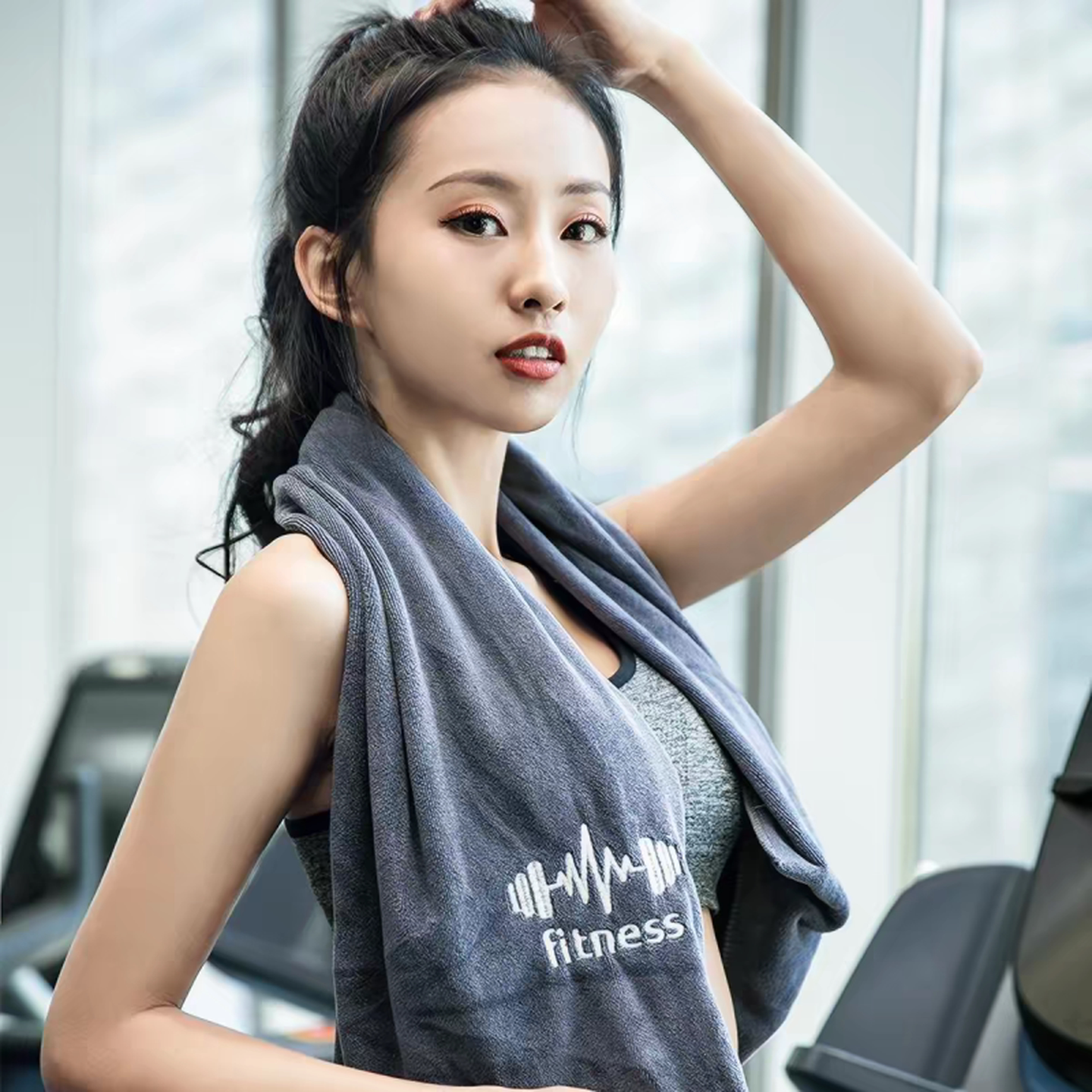 德国运动毛巾吸汗健身房隔脏垫巾男女速干跑步擦汗巾篮球训练毛巾