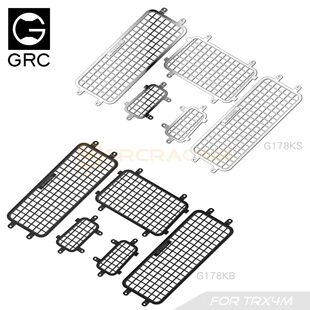 G178KS GRC 仿真车壳金属保护 后网 TRX4M卫士金属立体侧窗网