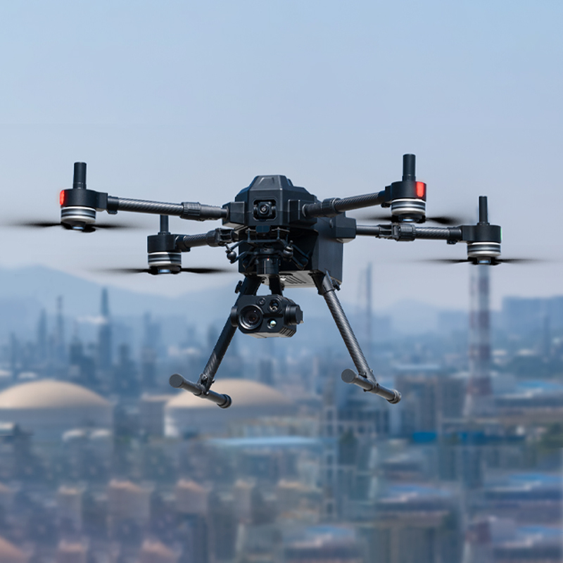 锐川可折叠多旋翼无人机AI跟踪