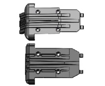 HNR H9901 MARS-X 1/8仿真大脚车配件 前/后底板 HN9003