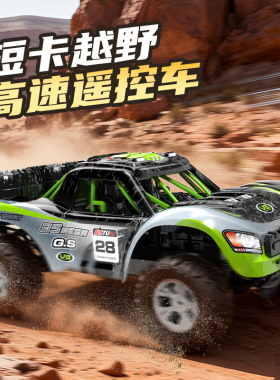 JJRC Q229 1/10大比例男孩玩具有刷短卡越野遥控RC高速车带灯组