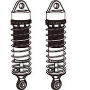 美嘉欣 1/8车配件系列 7303 7304 -P8801C-避震
