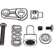 美嘉欣 1/8车配件系列 7303 7304 -P8PV25A-舵机组件