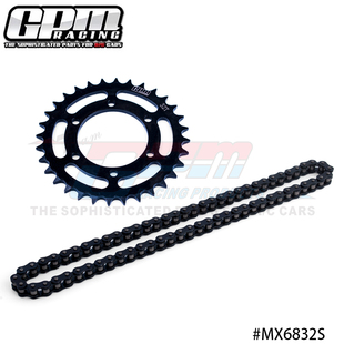 LOSI-1/4 摩托车 Promoto-MX 中碳钢32T高速链轮+锰钢链条