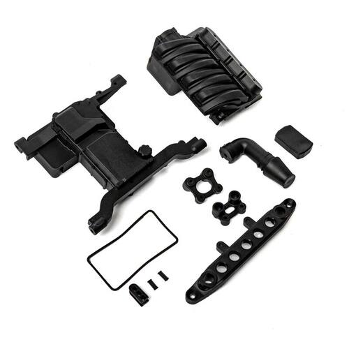 AXIAL原厂配件AXI251005 SCX6 前舵机支架/引擎盖/密封件