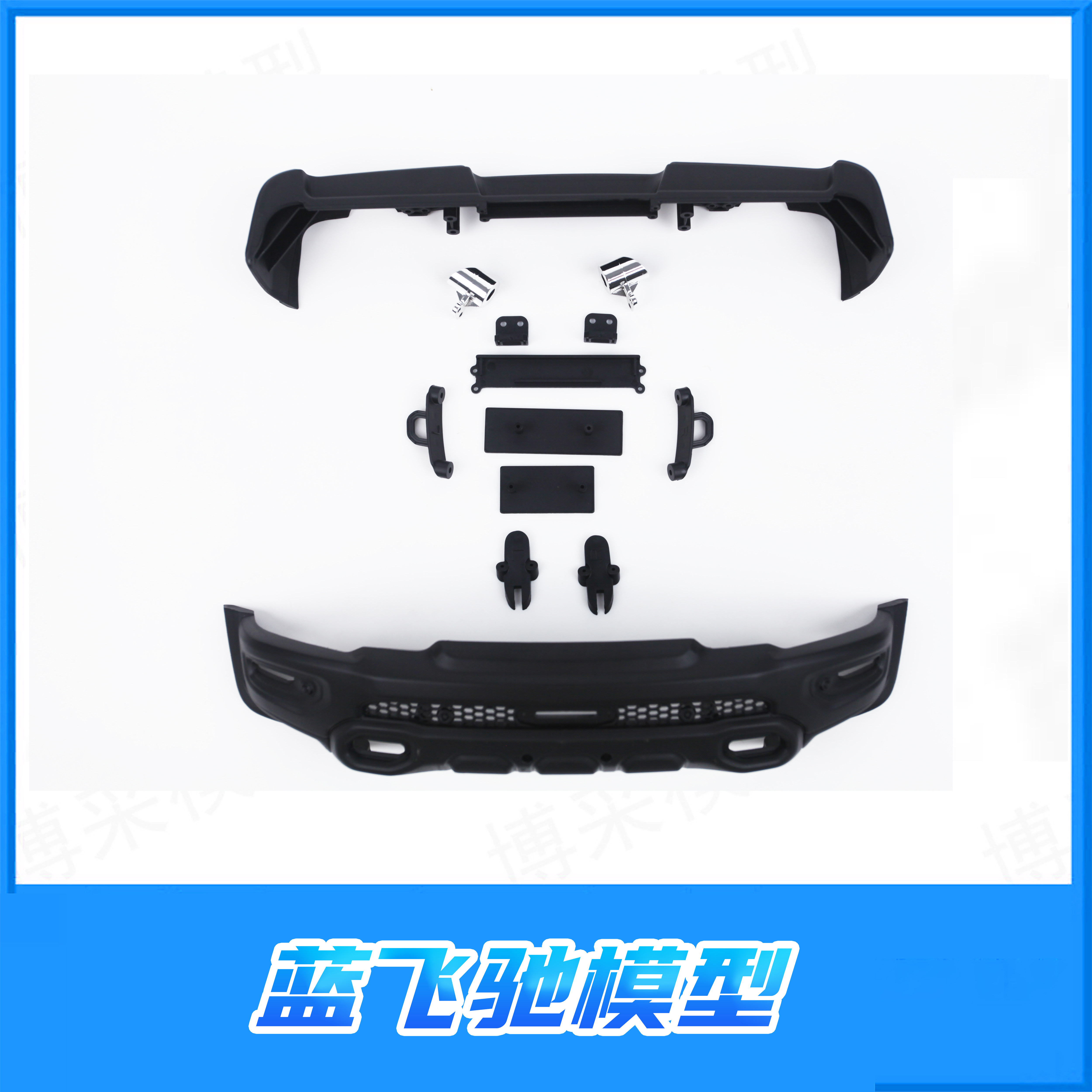 雷神KM 1/8 RAM 1500道奇霸王龙越野车 前后杠 防撞套件 TH01496