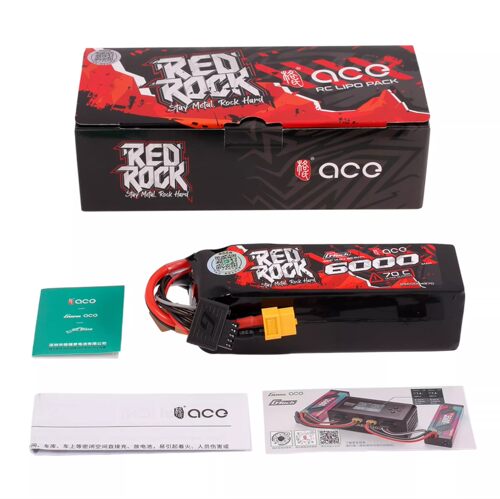 格氏ACE REDROCK 4S 14.8V 6000 10000毫安 70C遥控模型车锂电池