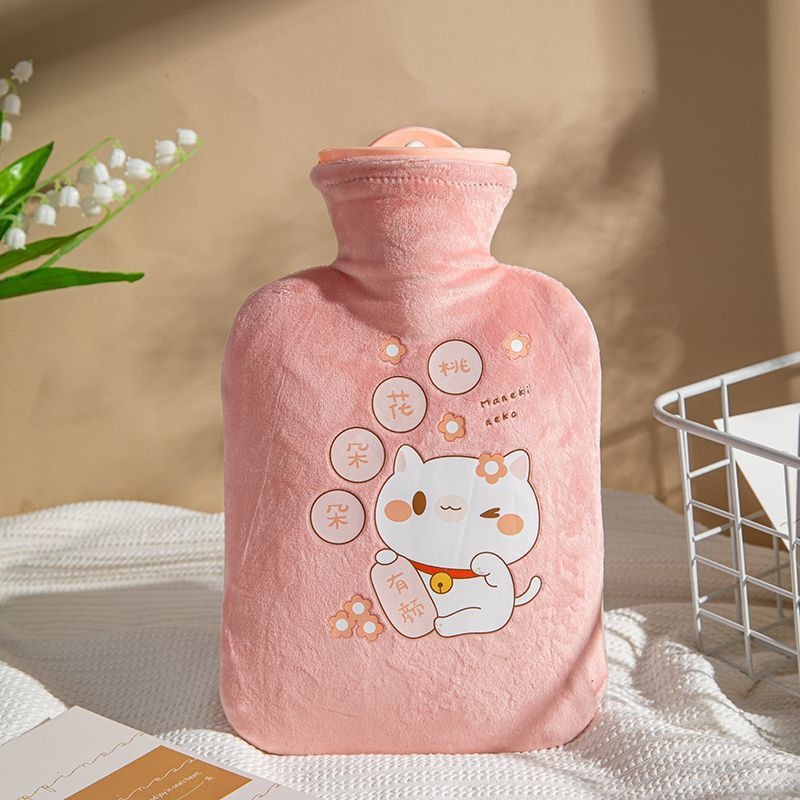 2025新款热水袋注水式暖水袋热敷宫寒暖肚子女学生灌水暖手宝防爆