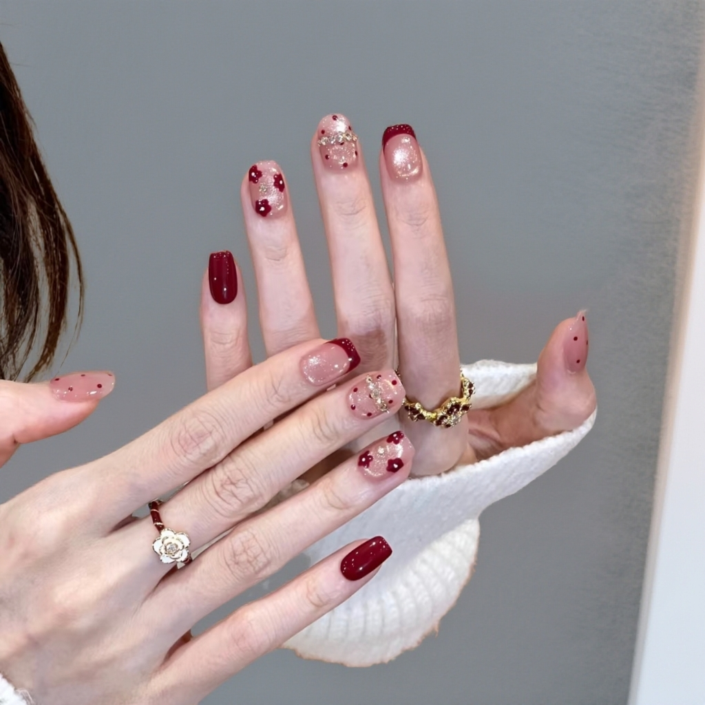 纯手工穿戴甲高级感美甲贴片成品假指甲可拆卸新娘孕妇可用,彩妆/香水/美妆工具,穿戴甲/甲片,淘宝优惠券,粉丝福利购,淘宝优惠卷